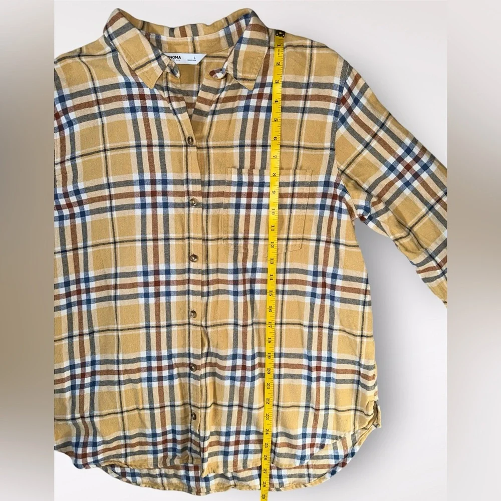 Sonoma Goods For Life Everyday Flannel Shirt Large - Picture 5 of 7